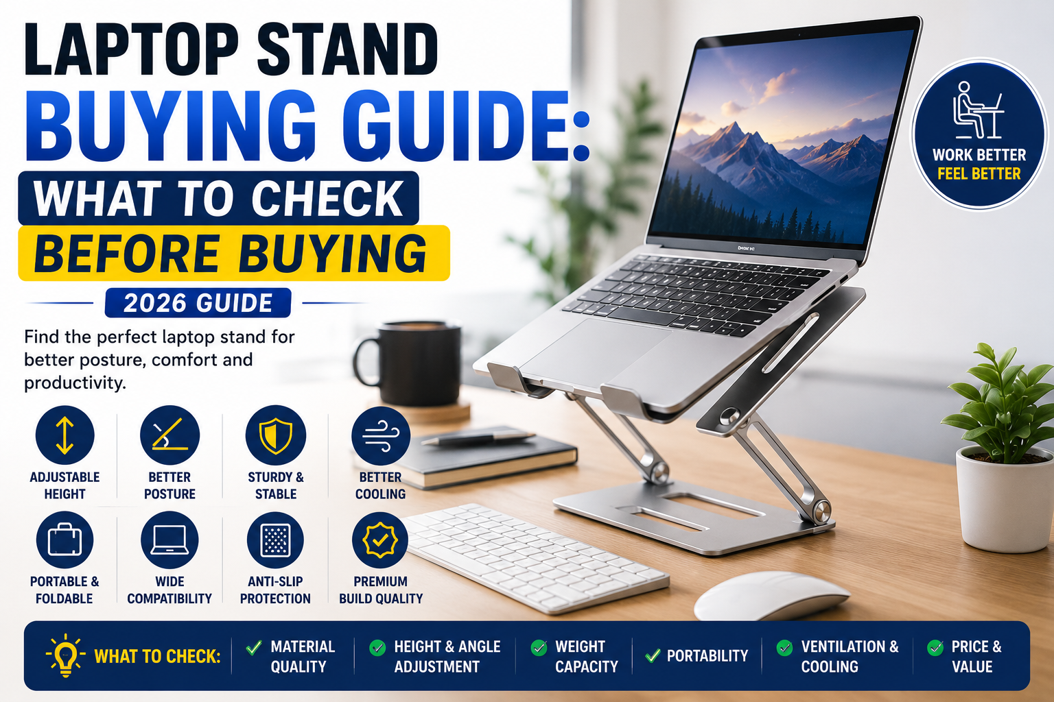Read more about the article Laptop Stand Buying Guide: What to Check Before Buying (2026)