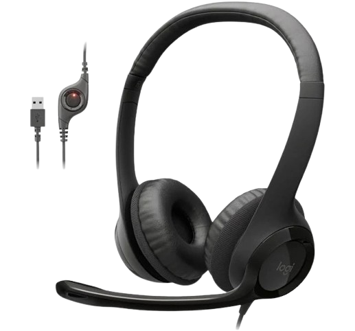 Logitech H390 Wired Headset with Mic