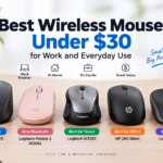 Best wireless mouse under $30 for work and everyday use, featuring Logitech M330 Silent Plus, Logitech Pebble Mouse 2 M350s, Logitech M325S, HP 280 Silent, and Logitech M185 for home office, study, travel, and daily computing.